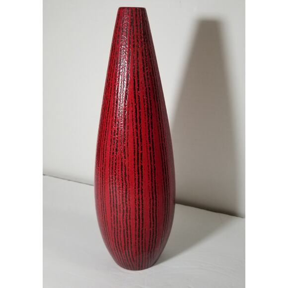 Hyalyn USA red ceramic vase (1.1162) - Picture 10 of 15